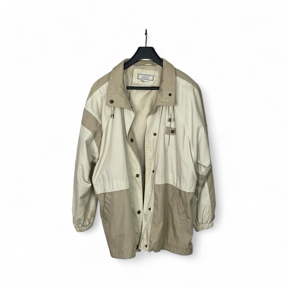 Men's Vintage Beige and Cream Jacket XL - Picture 4 of 8